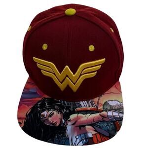 Rare Wonder Woman Collector’s Snapback Six Flags Exclusive DC Comics Superhero